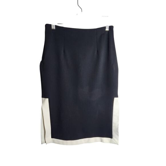 STAUD Dresses & Skirts - Staud Yang Ponte knit skirt sz M side suits black white Careerwear professional